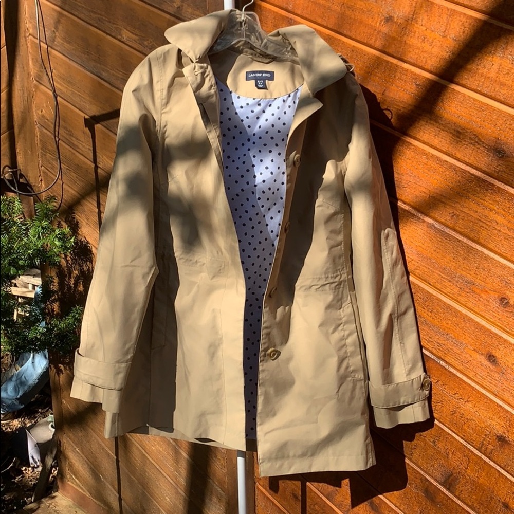 Lands End women’s raincoat lined